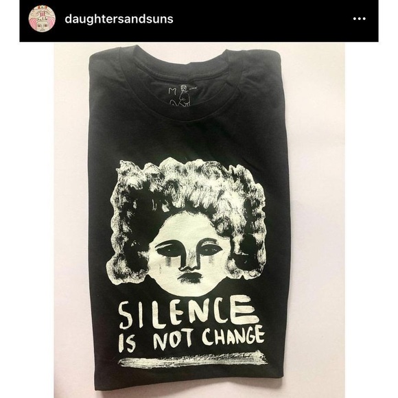 Organic Tee shirt New hand printed designed by artist multiple sizes - Picture 6 of 6